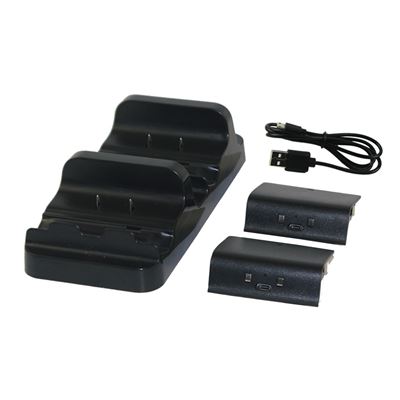 Station de chargement Dobe avec batteries double Pour manette sans fil Xbox One S X