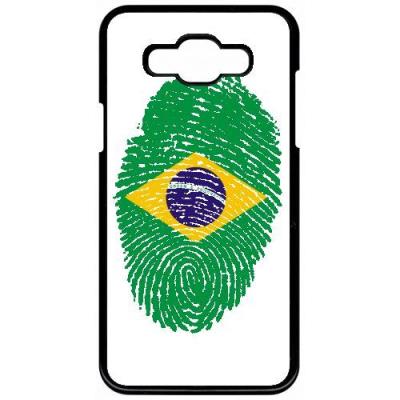 Coque samsung galaxy grand 3 empreinte digitale drapeau bresil brazil