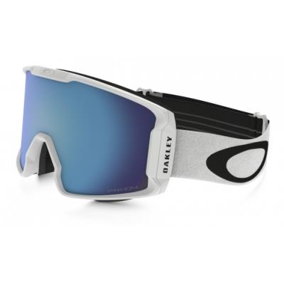 Masque Ski Oakley Line Miner White Prizm Sapphire - Bleu