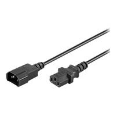 Wentronic Noir Goobay - Rallonge De Câble D'alimentation - Iec 60320 C14 Pour Power Iec 60320 C13 - Ca 250 V - 10 A - 1 M