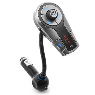 GOgroove FlexSMART X2 Transmetteur FM Bluetooth voiture: kit main-libre - Lecture de la musique et chargeur USB