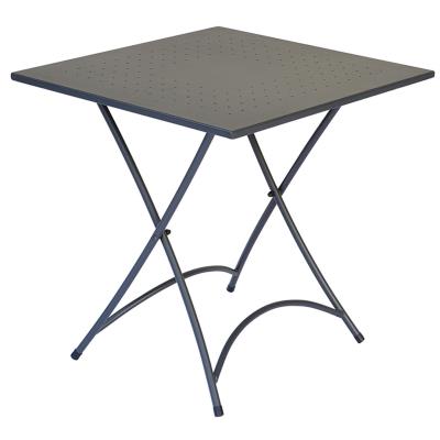 Table pliante en fer coloris gris 70 x 70 cm - A USAGE PROFESSIONNEL - PEGANE -