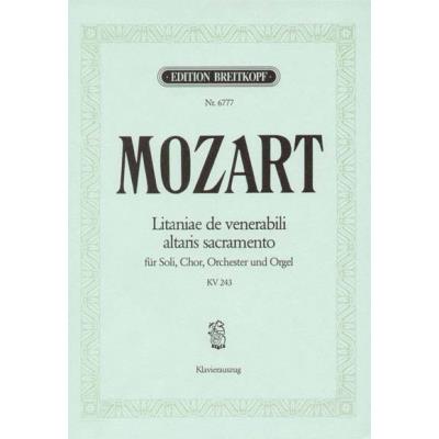 Partitions classique EDITION BREITKOPF MOZART WOLFGANG AMADEUS - LITANIAE DE VENERABILI KV 243 - SOLI, CHOIR AND ORCHESTRA Piano