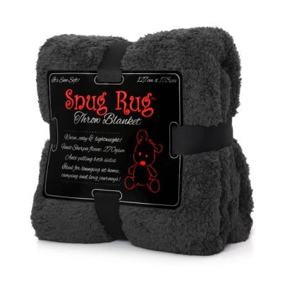 Plaid Snug Rug Deluxe Extra Doux - Plaid Snug Rug Gris Anthracite - Plaid Snug Rug Gris Anthracite