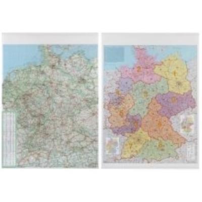 FRANKEN carte de numéro de zone postale, laminée, 970 1.370