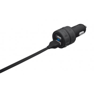 Urban revolt 20155 chargeur allume-cigare double pour smartphone noir