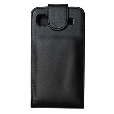 Etui clapet noir similicuir samsung galaxy s i9000