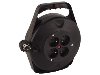 Velleman - Enrouleur 4 Prises avec Fusible, 10m