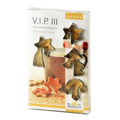 BIRKMANN 143531 V.I.P. III SET DE 4 EMPORTE-PIÈCES 4-7 CM, ACIER INOXYDABLE