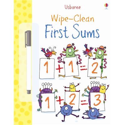 Wipe Clean: First Sums (Usborne Wipe Clean Books)