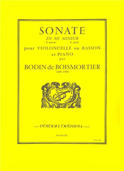 SONATE EN MI MIN. OP 26