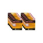 lot de 10 boîtes de 500 pastilles double-faces panodia