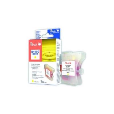 Cartouche dencre jaune peach compatible avec brother lc-1100y pi500-14