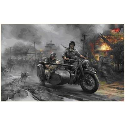 ZVEZDA - Z3607 - MAQUETTE - SIDECAR ALLEMAND R12 - ECHELLE 1:35