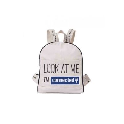 Sac à dos Moodkid écru Patch CONNECTED