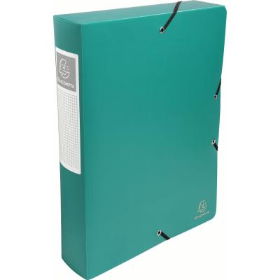 Boite de classement Exabox dos 60mm Polypropylène 7/10e Opaque Bleu