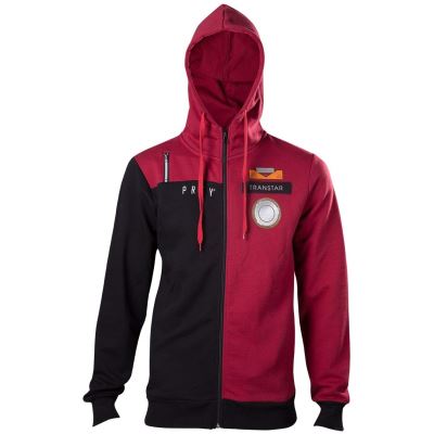 Prey Morgan's Suit Sweat à capuche zippé noir/rouge S