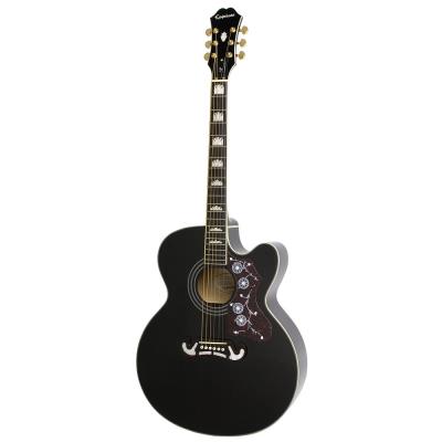 Guitare electro acoustique epiphone ej-200ce - black
