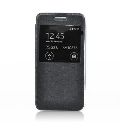 ozzzo étui coque housse s-view flexi avec fenetre noir pour lg x screen