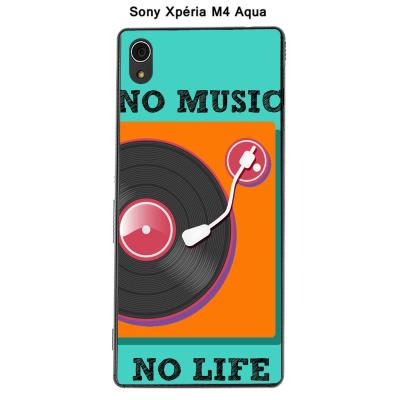 Coque Sony Xpéria M4 Aqua - Platine 33 tours