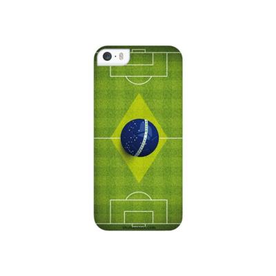 Muvit Crystal Case - Achterzijde behuizing voor mobiele telefoon - brazil field wit - voor Apple iPhone 5, 5s