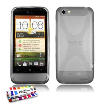 Coque Souple ORIGINALE Ultra Fine Transparent , Le X, Premium de MUZZANO pour HTC ONE V