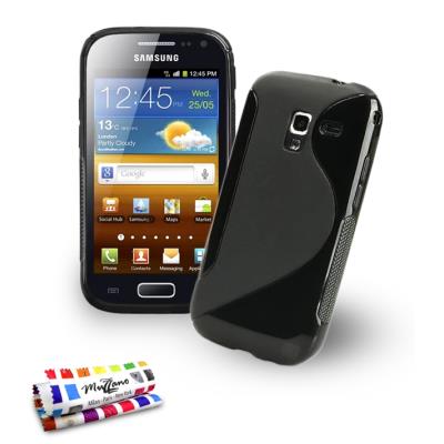 Coque Souple ORIGINALE Ultra Fine Noir , Le S, Premium de MUZZANO pour SAMSUNG I8160