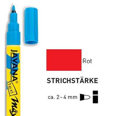 C.kreul textilmarker javana texi m?x medium, rot 90762