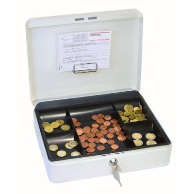 Wedo 145400h caissette à monnaie à 5 compartiments avec clip 30 x 24 x 9 cm blanc