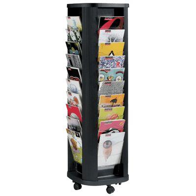 Présentoir mobile Carrousel de 40 cases en polystyrène