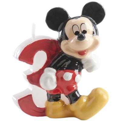 Bougie chiffre 3 Mickey™