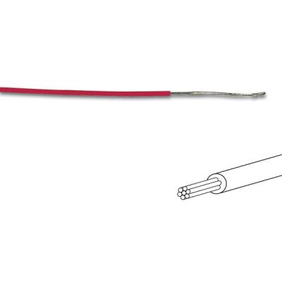 Fil De Cablage 7x0.193mm (0.20mm² ) Rouge, Multibrin, Longueur : 100m Sur Rouleau