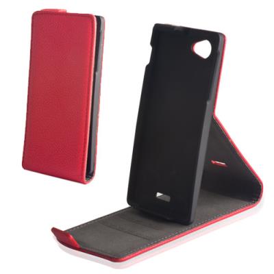 Etui slim avec stand pour LG L3 2- rouge