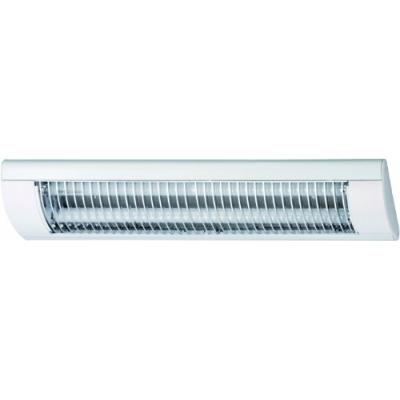 BRILONER LEUCHTEN 6401-186 LAMPE ENCASTRÉE ECONOMYTEC À 2 AMPOULES T8 BLANC