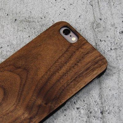 Coque pour iPhone 6, 6s en Bois Véritable Noyer Noir Woodcessories EcoCase Classic