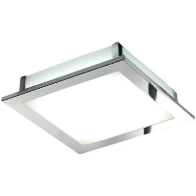 TRIO LEUCHTEN 625511006 PLAFONNIER LED MUNI DE 1 LED 10 W 3100K 900 LM CHROMÉVERRE BLANC SATINÉ 30 X 30 CM