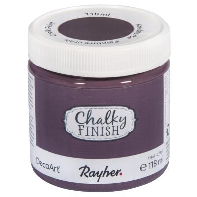 Peinture craie (Chalky Finish) - rouge mûre - 118 ml - Rayher