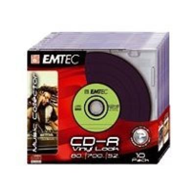EMTEC Vinyl Look - CD-R x 10 - 700 Mo - support de stockage