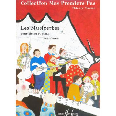 Partitions classique LEMOINE PREVIDI GRAZIA - LES MUSIVERBES - VIOLON, PIANO Violon