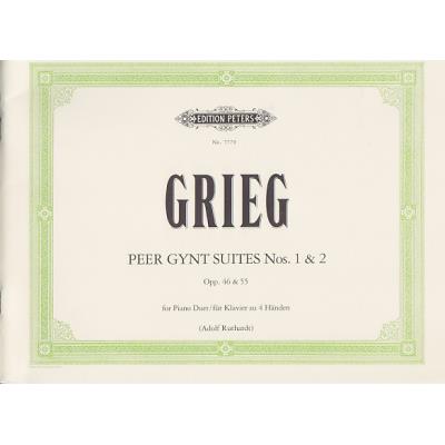 Partitions classique EDITION PETERS GRIEG - PEER GYNT SUITES N°1 & 2 OPP. 46 & 55  Piano