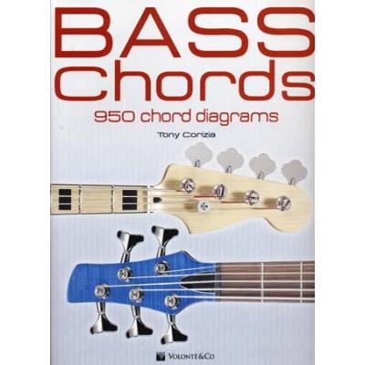 Méthodes et pédagogie VOLONTE&CO CORIZIA TONY - BASS CHORDS, 950 CHORD DIAGRAMS - BASSE Guitare basse