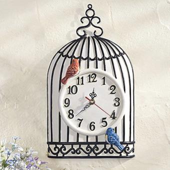 Horloge Murale Moderne En Forme De Cage Doiseau Achat