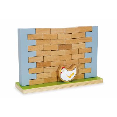 Jeu de construction en bois du mur Gustave
