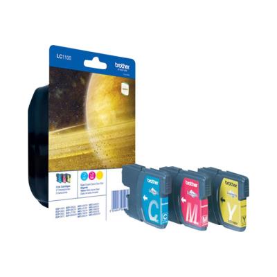 Brother LC1100RBWBP - geel, cyaan, magenta - origineel - inktcartridge