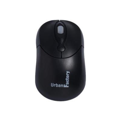 Urban Factory Big Crazy Mouse - muis - USB - zwart