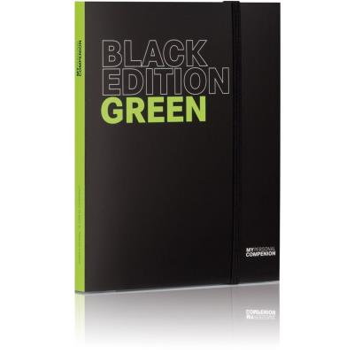 Bloc-notes A5 ''My Personal Compenion'' - ''Black Edition'' Green