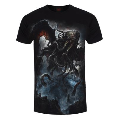 Spiral T-Shirt Cthulhu Homme Noir - Taille XL