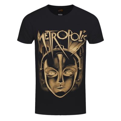 Plan 9 T-Shirt Metropolis Face Homme Noir