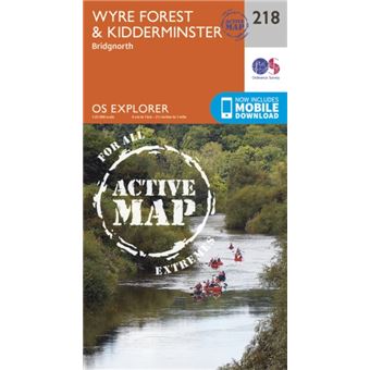 Os Explorer Map Active (218) Kidderminster And Wyre Forest (Os Explorer ...