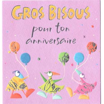 Carte Gros Bisous Pour Ton Anniversaire Carte De Correspondance Achat Prix Fnac